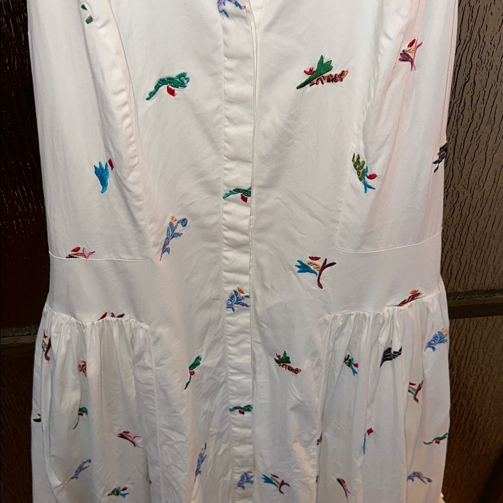 Prabal Gurung sleeveless embroidered midi dress size 16. - Picture 8 of 10